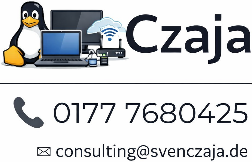 Czaja IT Dienstleistungen und Unternehmensberatung Telefon 0177 7680425 E-Mail consulting@svenczaja.de